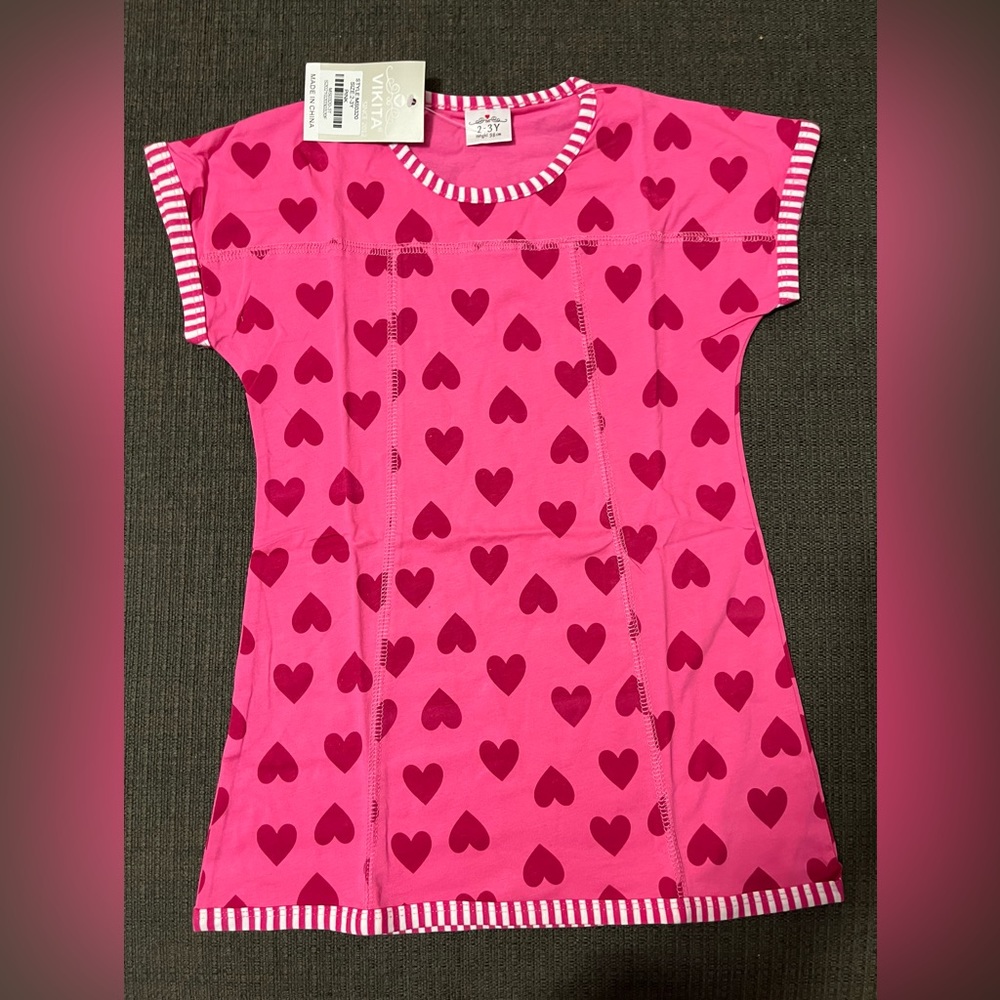 New Pink Hearts Dress